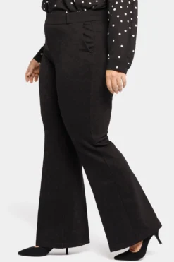 Pull-On Flared Trouser Pants In Plus Size - Black -Nydj Apparel Shop WCPP8543 858 3 b6f34751 8957 4d47 85ee 033a41fe13e0