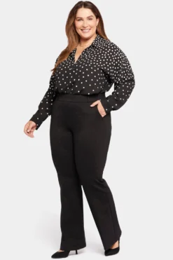 Pull-On Flared Trouser Pants In Plus Size - Black -Nydj Apparel Shop WCPP8543 858 4 f8a18453 a213 4364 bc49 0de664aff91e