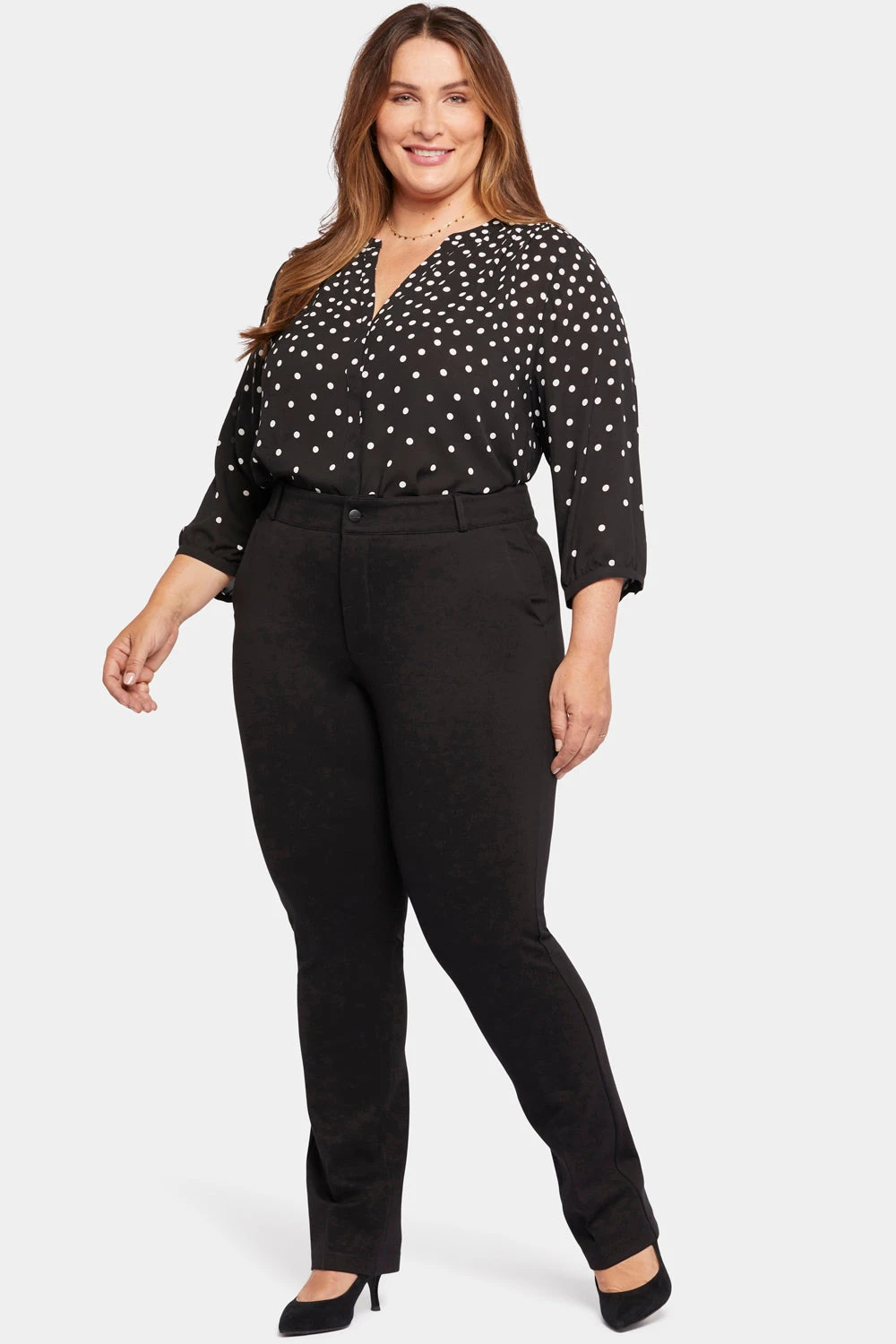 Classic Trouser Pants In Plus Size - Black 1 Classic Trouser Pants In Plus Size - Black