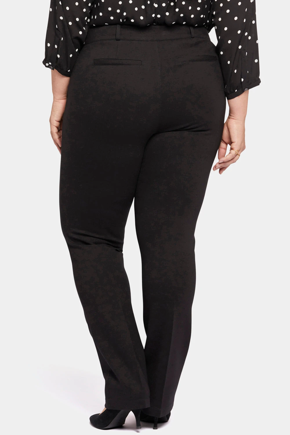 Classic Trouser Pants In Plus Size - Black 2 Classic Trouser Pants In Plus Size - Black - Image 2
