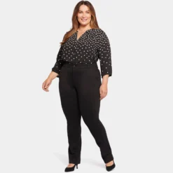 Classic Trouser Pants In Plus Size - Black 13 Classic Trouser Pants In Plus Size - Black -Nydj Apparel Shop WCPP8786 858 DPA
