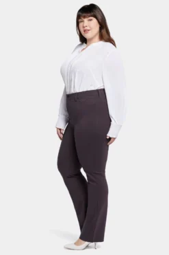 Marilyn Straight Pants In Plus Size - Cordovan -Nydj Apparel Shop WCPPMS2299 CRDVN 5