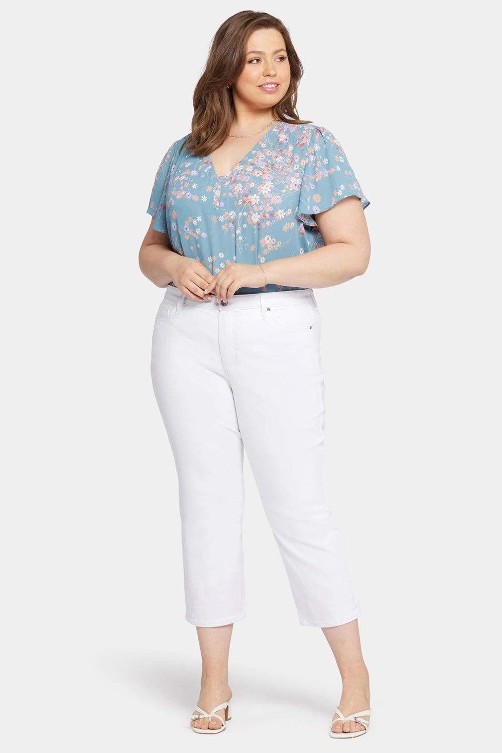 Relaxed Piper Crop Jeans In Plus Size - Optic White 4 Relaxed Piper Crop Jeans In Plus Size - Optic White - Image 4