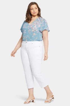 Relaxed Piper Crop Jeans In Plus Size - Optic White 10 Relaxed Piper Crop Jeans In Plus Size - Optic White -Nydj Apparel Shop WCWD8560 157 5