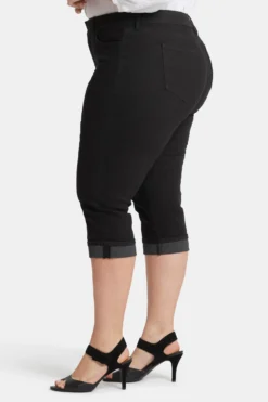 Marilyn Straight Crop Jeans In Plus Size - Black -Nydj Apparel Shop WCWDCR2389 858 3