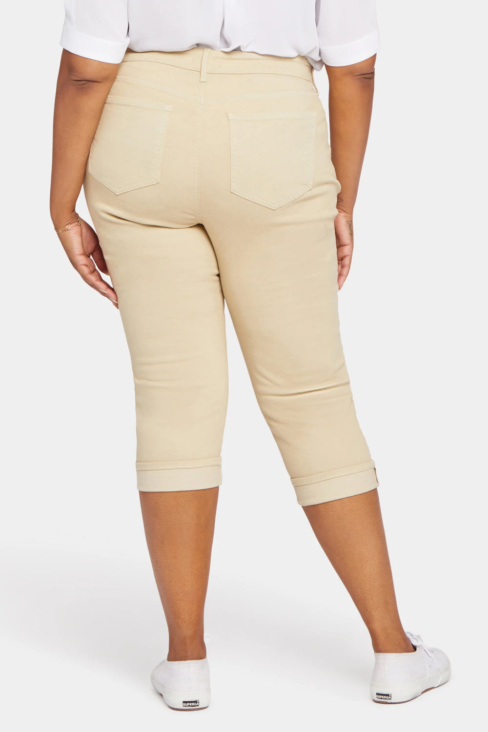 Marilyn Straight Crop Jeans In Plus Size - Butter 2 Marilyn Straight Crop Jeans In Plus Size - Butter - Image 2