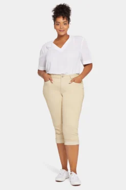 Marilyn Straight Crop Jeans In Plus Size - Butter 10 Marilyn Straight Crop Jeans In Plus Size - Butter -Nydj Apparel Shop WCWDCR2389 BUTTE 4