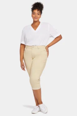 Marilyn Straight Crop Jeans In Plus Size - Butter 11 Marilyn Straight Crop Jeans In Plus Size - Butter -Nydj Apparel Shop WCWDCR2389 BUTTE 5