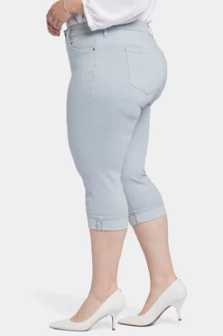 Marilyn Straight Crop Jeans In Plus Size - Sea Ice 8 Marilyn Straight Crop Jeans In Plus Size - Sea Ice -Nydj Apparel Shop WCWDCR2389 SEAIC 3
