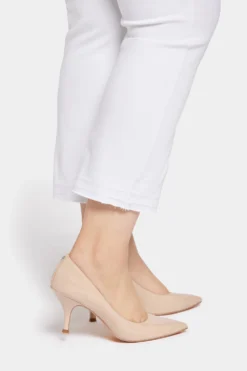 Marilyn Straight Ankle Jeans In Plus Size - Optic White -Nydj Apparel Shop WCWDMA8293 157 6