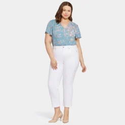 Marilyn Straight Ankle Jeans In Plus Size - Optic White -Nydj Apparel Shop WCWDMA8293 157 DPA