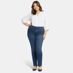 Marilyn Straight Jeans In Plus Size - Cooper -Nydj Apparel Shop WDNM2013 COOPE DPA