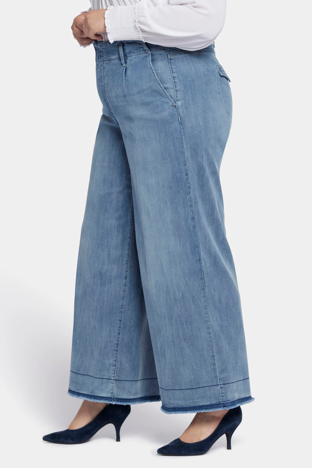 Mona Wide Leg Trouser Jeans In Plus Size - State 3 Mona Wide Leg Trouser Jeans In Plus Size - State - Image 3