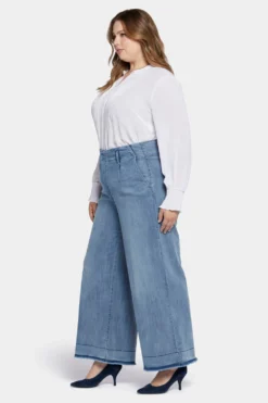 Mona Wide Leg Trouser Jeans In Plus Size - State 11 Mona Wide Leg Trouser Jeans In Plus Size - State -Nydj Apparel Shop WDTF8868 STATE 5
