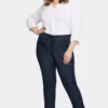 Slim Jogger Ankle Pants In Plus Size - Lightweight Rinse