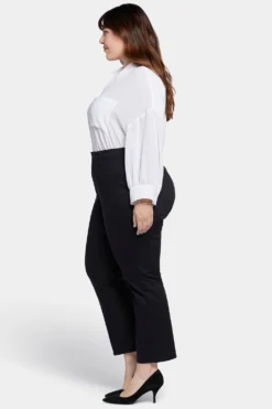 Bailey Relaxed Straight Ankle Jeans In Plus Size - Black -Nydj Apparel Shop WFOS8301 858 5