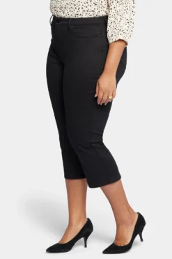 Joni Relaxed Capri Jeans In Plus Size - Black -Nydj Apparel Shop WFOS8640 858 3