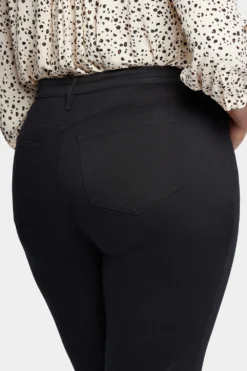 Joni Relaxed Capri Jeans In Plus Size - Black -Nydj Apparel Shop WFOS8640 858 6