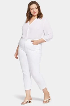 Margot Girlfriend Jeans In Plus Size - Optic White -Nydj Apparel Shop WFOS8649 157 5