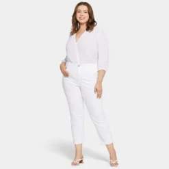 Margot Girlfriend Jeans In Plus Size - Optic White -Nydj Apparel Shop WFOS8649 157 DPA