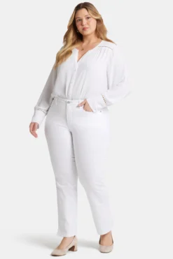 Barbara Bootcut Jeans In Plus Size - Optic White 9 Barbara Bootcut Jeans In Plus Size - Optic White -Nydj Apparel Shop WFOSBB8929 157 4