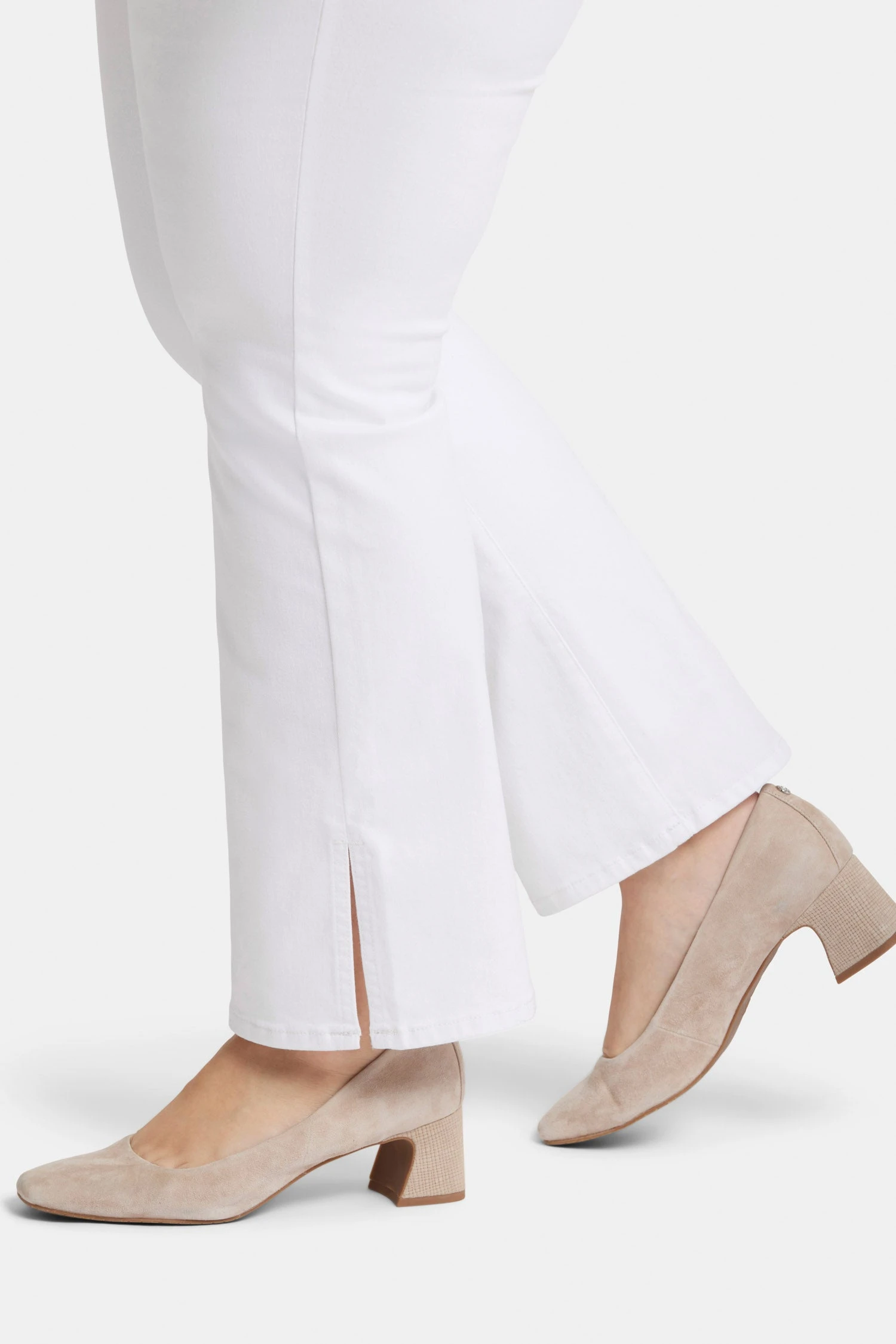 Barbara Bootcut Jeans In Plus Size - Optic White 6 Barbara Bootcut Jeans In Plus Size - Optic White - Image 6