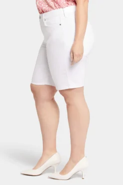 Briella 11 Inch Denim Shorts In Plus Size - Optic White -Nydj Apparel Shop WFOSBS8556 157 3 92de621e ba45 4e72 b7f2 b028a2e93fec
