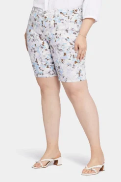 Briella 11 Inch Denim Shorts In Plus Size - Becca Bouquet 9 Briella 11 Inch Denim Shorts In Plus Size - Becca Bouquet -Nydj Apparel Shop WFOSBS8556 S2041 3