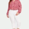 Chloe Capri Jeans In Plus Size - Optic White