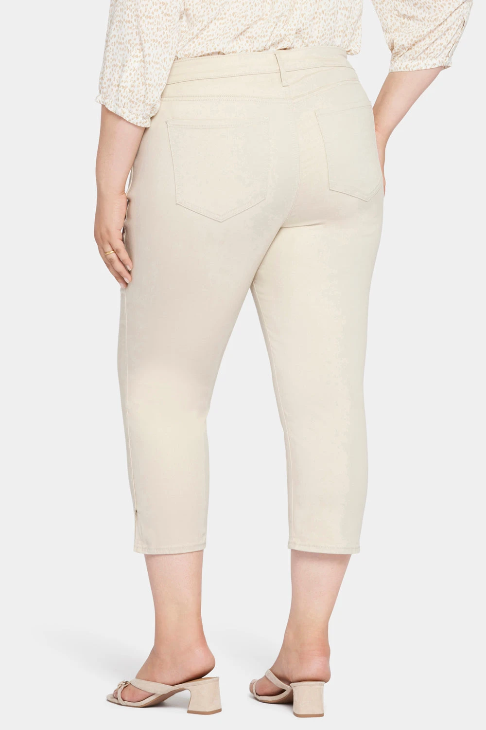 Chloe Capri Jeans In Plus Size - Feather 2 Chloe Capri Jeans In Plus Size - Feather - Image 2