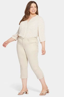 Chloe Capri Jeans In Plus Size - Feather 10 Chloe Capri Jeans In Plus Size - Feather -Nydj Apparel Shop WFOSCP8061 FEATH 5