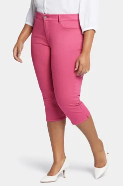 Waist-Match™ Slim Straight Crop Jeans In Plus Size - Raspberry Pink -Nydj Apparel Shop WFOSCR8793 RSPNK 3