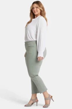 Marilyn Straight Ankle Jeans In Plus Size - Lily Pad -Nydj Apparel Shop WFOSMA2512 LLYPD 5