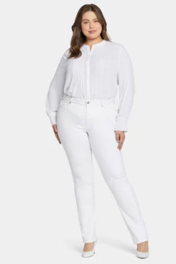 Marilyn Straight Jeans In Plus Size - Optic White -Nydj Apparel Shop WFOSMS2299 157 4 2fe9b76f b24a 4ec9 bbf1 5b5ef95ddade