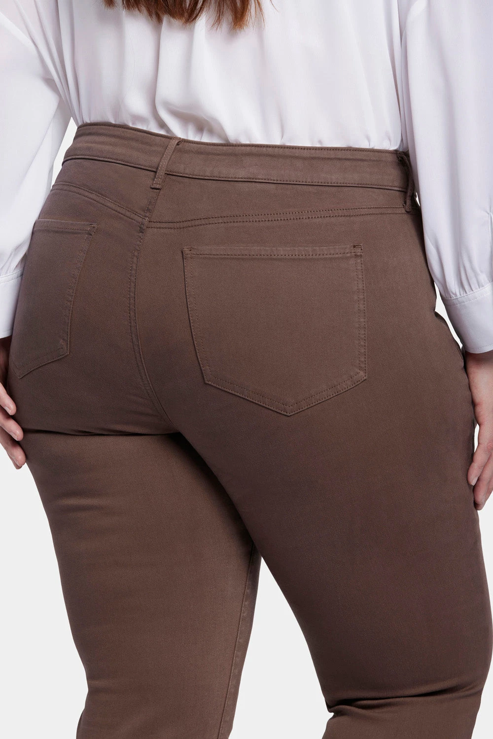 Marilyn Straight Jeans In Plus Size - Coffee Bean 6 Marilyn Straight Jeans In Plus Size - Coffee Bean - Image 6