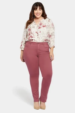 Marilyn Straight Jeans In Plus Size - Husk -Nydj Apparel Shop WFOSMS2299 HUSK 4