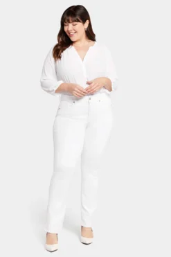 Waist-Matchâ„¢ Marilyn Straight Jeans In Plus Size - Optic White