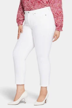 Sheri Slim Ankle Jeans In Plus Size - Optic White -Nydj Apparel Shop WFOSSA8014 157 3