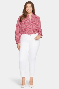 Sheri Slim Ankle Jeans In Plus Size - Optic White -Nydj Apparel Shop WFOSSA8014 157 4