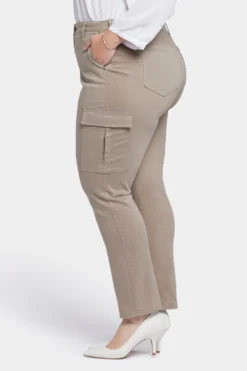 Sheri Slim Jeans In Plus Size - Saddlewood -Nydj Apparel Shop WFOSSS8898 SADLW 3