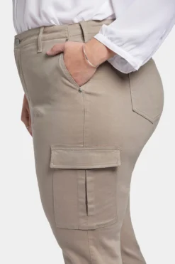 Sheri Slim Jeans In Plus Size - Saddlewood -Nydj Apparel Shop WFOSSS8898 SADLW 6