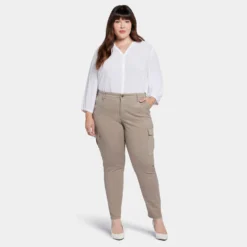 Sheri Slim Jeans In Plus Size - Saddlewood -Nydj Apparel Shop WFOSSS8898 SADLW DPA