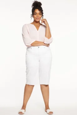 Kristie '80s Bermuda Denim Shorts In Plus Size - Optic White 10 Kristie '80s Bermuda Denim Shorts In Plus Size - Optic White -Nydj Apparel Shop WFOZ8530 157 5