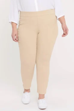 Skinny Ankle Pull-On Jeans In Plus Size - Marisol Warm Sand 7 Skinny Ankle Pull-On Jeans In Plus Size - Marisol Warm Sand -Nydj Apparel Shop WFOZPA2570 MWS 3