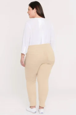 Skinny Ankle Pull-On Jeans In Plus Size - Marisol Warm Sand 9 Skinny Ankle Pull-On Jeans In Plus Size - Marisol Warm Sand -Nydj Apparel Shop WFOZPA2570 MWS 5