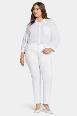 Sheri Slim Jeans In Plus Size - Optic White -Nydj Apparel Shop WFOZSS2336 157 4
