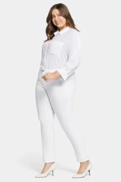 Sheri Slim Jeans In Plus Size - Optic White -Nydj Apparel Shop WFOZSS2336 157 5