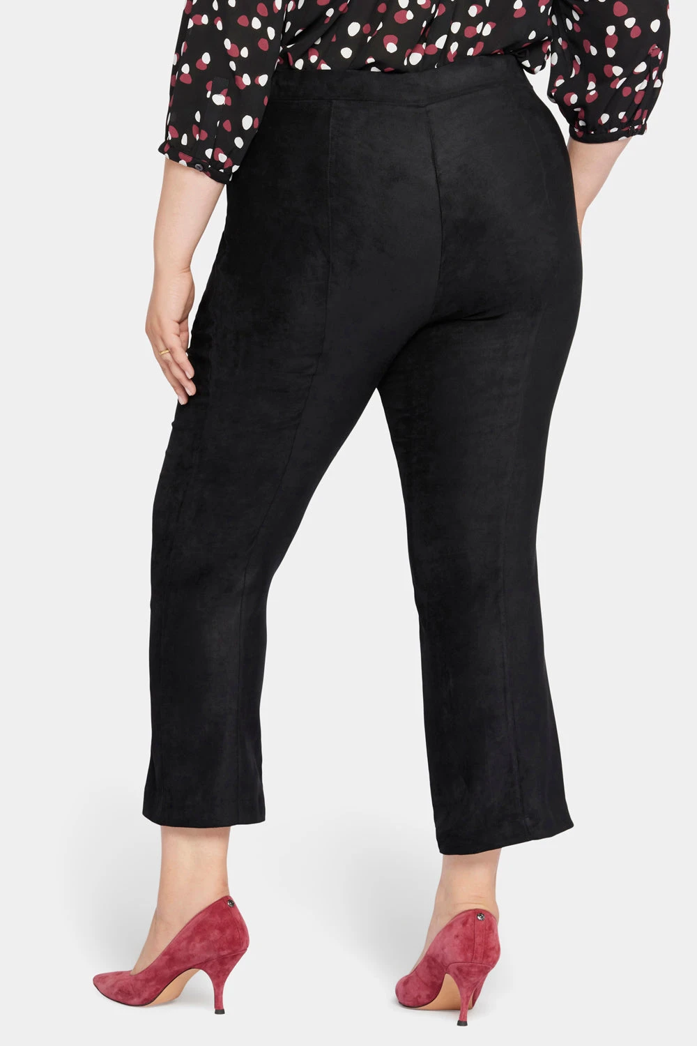 Slim Bootcut Pull-On Pants In Plus Size - Black 2 Slim Bootcut Pull-On Pants In Plus Size - Black - Image 2