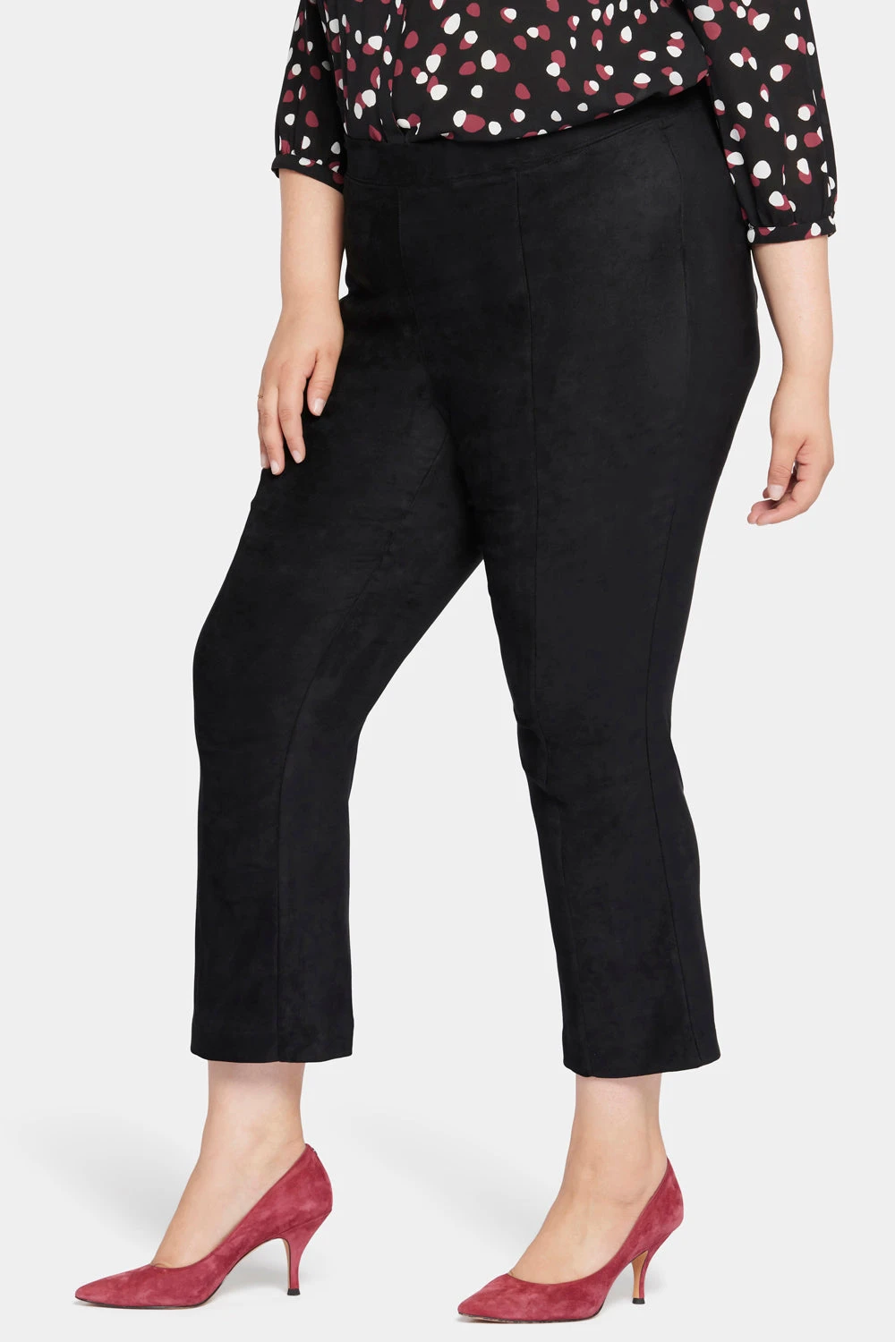 Slim Bootcut Pull-On Pants In Plus Size - Black 3 Slim Bootcut Pull-On Pants In Plus Size - Black - Image 3