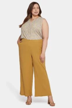 Straight Pull-On Pants In Plus Size - Olive Oil 9 Straight Pull-On Pants In Plus Size - Olive Oil -Nydj Apparel Shop WGCC8582 OLIVO 4